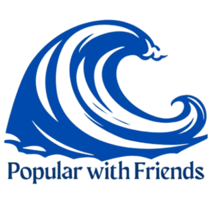 Blue wave icon for Popular with Friends